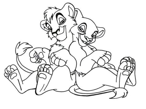 Maybe you would like to learn more about one of these? lion king kovu and kiara coloring pages | Coloring Pages ...