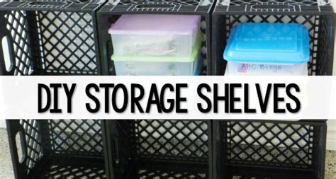 Milk Crate Shelves And Cubbies