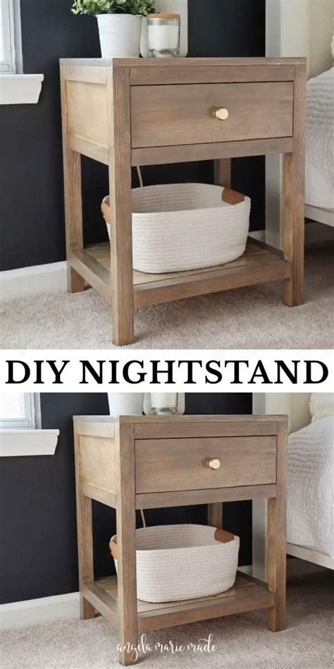 Diy Nightstand With Drawer Diy Nightstand Plans Woodworking