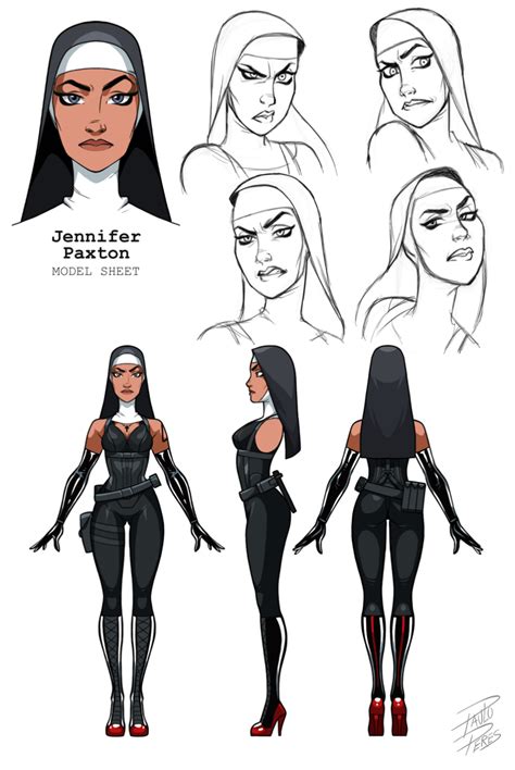 Model Sheet Jennifer Paxton By Paulo Peres On Deviantart Character Design Character Design