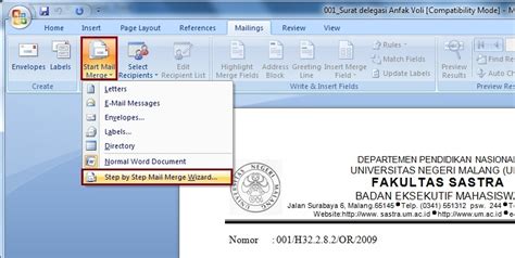 Maybe you would like to learn more about one of these? Fungsi Mailing Pada Ms Word 2007 - Panduan Belajar Ms Office