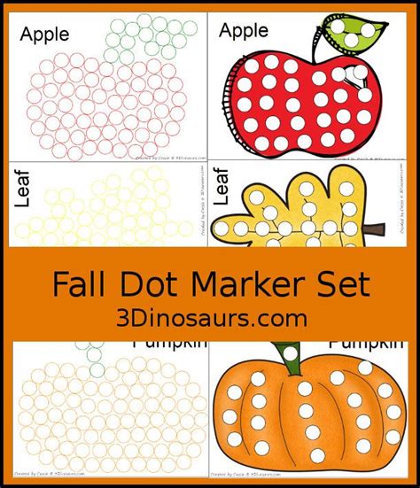 Fall Dot Marker Printables