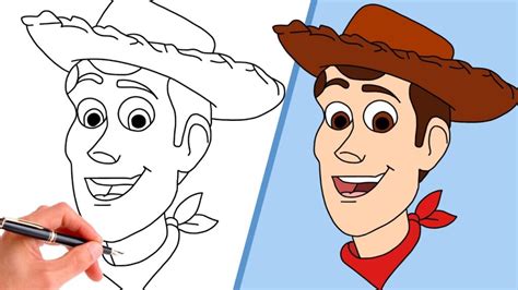 How To Draw Sheriff Woody From Toy Story Step By Step