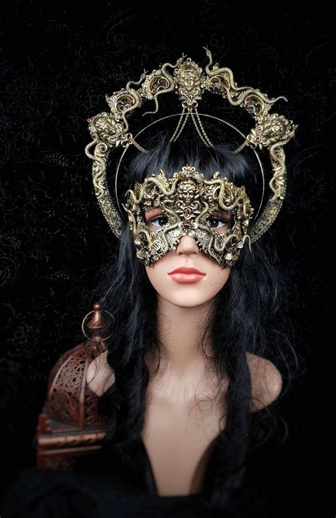 Set Medusa Halo And Blind Mask Medusa Costume Gothic Headpiece Snakes