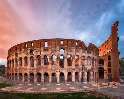 Colosseum In The Evening Rome Italy Anshar Images