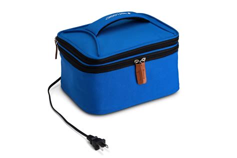Hotlogic Food Warming Tote Lunch Bag Plus 120v Blue