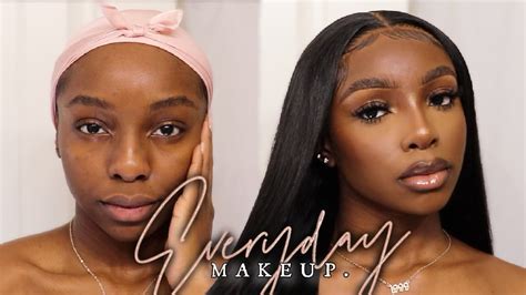 Detailed Flawless Everyday Soft Glam Darkskin Woc Makeup Tutorial For