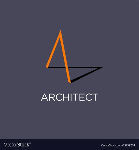 Architect Or Building Logo Royalty Free Vector Image