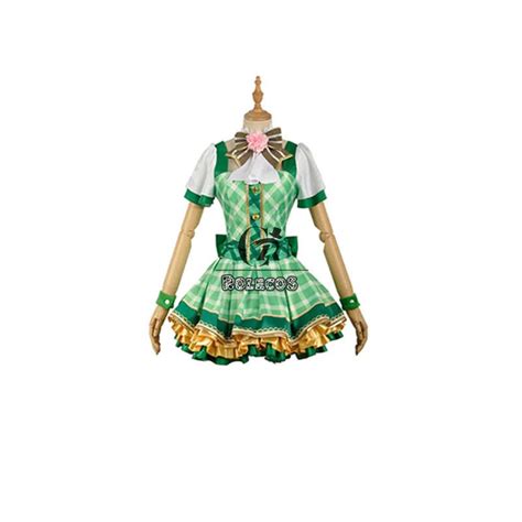 Love Live Bouquet Awaken Koizumi Hanayo Green Dress Anime Cosplay Costumes