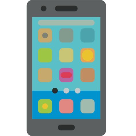 Android Mobile Phone Smartphone Free Icon Of Colored Hand Phone Icons