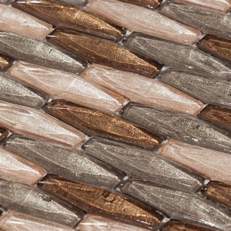 Copper Blush Glass Mosaic Floor And Decor Glass Mosaic Backsplash Glass Mosaic Tile Kitchen