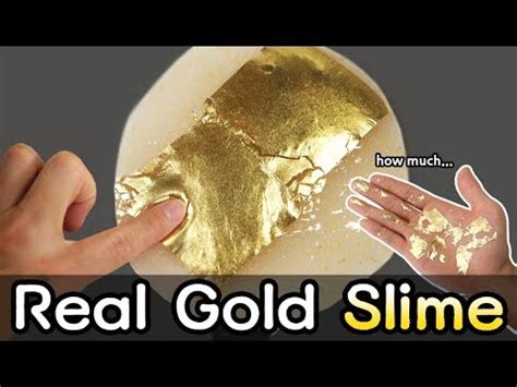Diy How To Make Real Gold Slime Omg Youtube