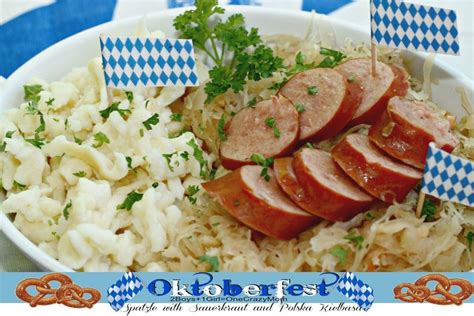 Spatzle With Sauerkraut And Kielbasa Oktoberfest Dinner Recipe Eastern
