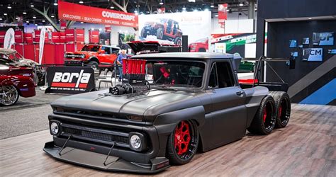 This 6x6 Chevy C10 Pickup Is A Wild Fusion Of American Muscle And Jdm