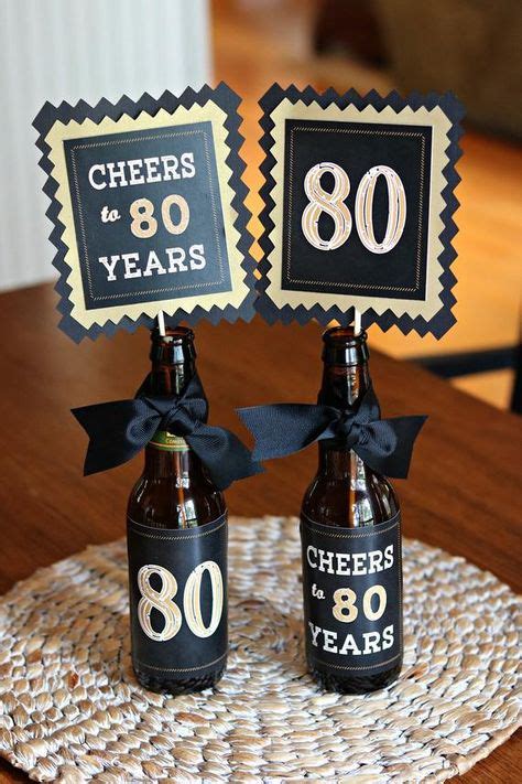 80th Birthday Decorations 80th Party Centerpiece Table Decorations Beer
