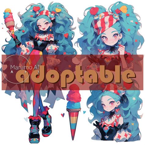 Closed Adoptable Clown Girl 01 Ai By Marumoai On Deviantart