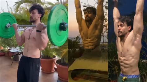 Tiger Shroff S Shirtless Hard Abs Workout At Home During Lockdown YouTube