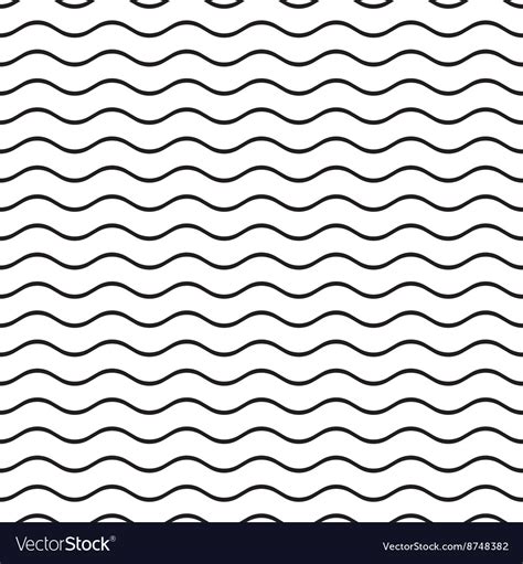 Seamless Wavy Line Pattern Royalty Free Vector Image