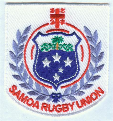 Samoa National Rugby Union Team Badge Iron On Embroidered Etsy