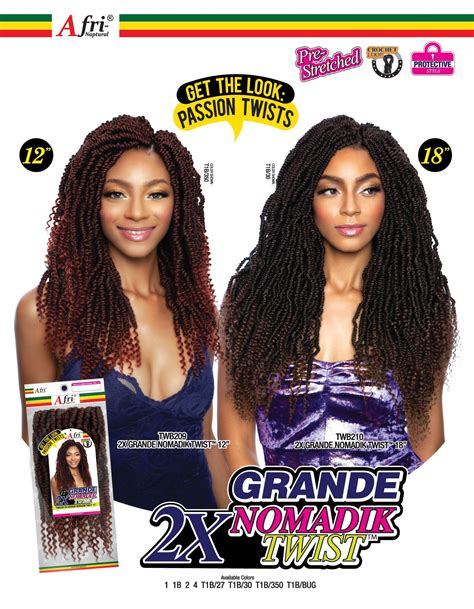 Mane Concept Afri Naptural Crochet Braid 2x Grande Nomadik Twist 2x Twb209 Elevate Styles