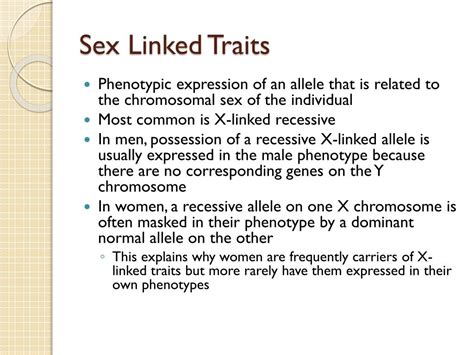 Sex Linked Dominant Traits Publishingsenturin