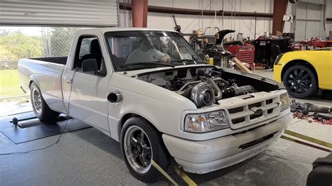 Coyote Swapped Ford Ranger Lays Down Big Power On Dyno Ford Trucks