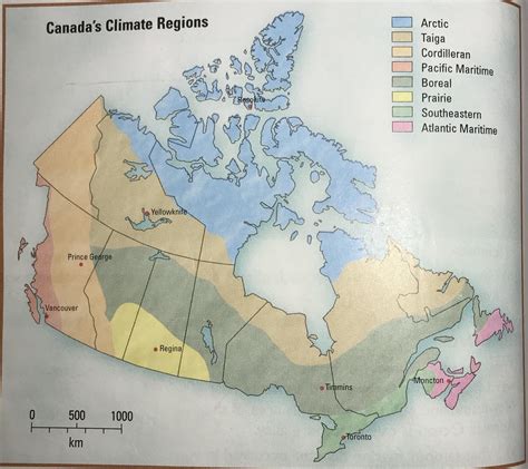 Unit 2 Canada Climate Regions Diagram Quizlet