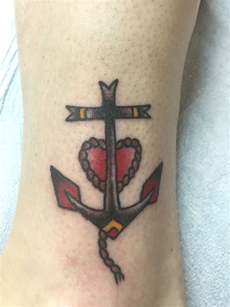 Faith Hope Love Tattoo Cross Anchor Heart Tattoo 1 Cor 1313