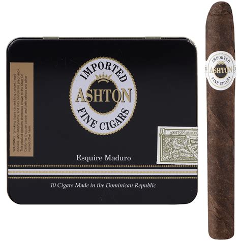 Ashton Esquire Maduro 10 Cigars per Tin - Boswell Pipes