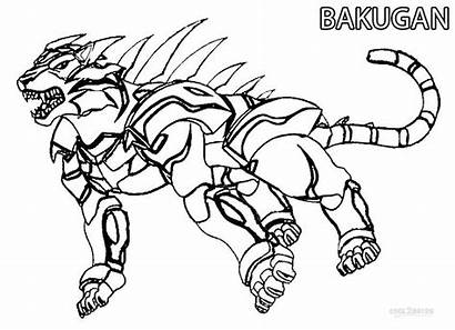 Bakugan Coloring Pages Battle Printable Cartoon Drawing