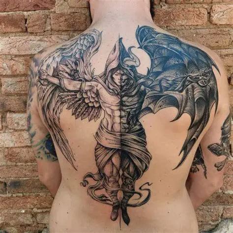 Share More Than 71 Half Angel Half Demon Tattoo Super Hot Ineteachers