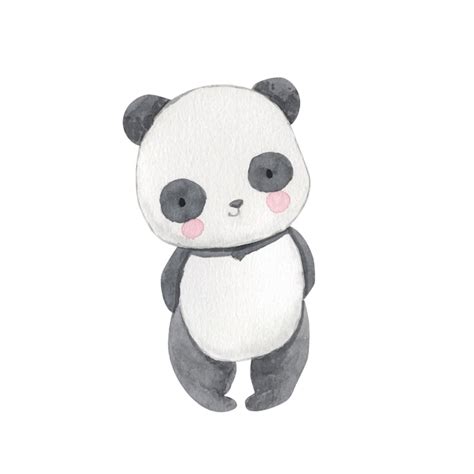 Premium Vector Panda Watercolor Illustration For Kids