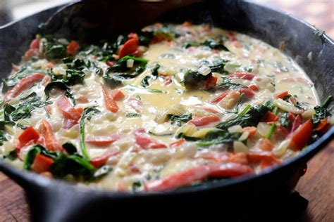 Pepper, seasoned salt, low fat chicken broth, shredded reduced fat cheddar cheese and 7 more. Creamy Spinach and Red Pepper Chicken | Recipe | Stuffed ...