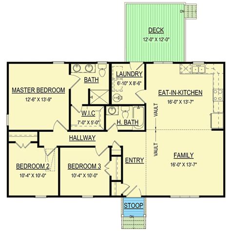 Charming Traditional Split Bedroom Ranch House Plan 83602crw