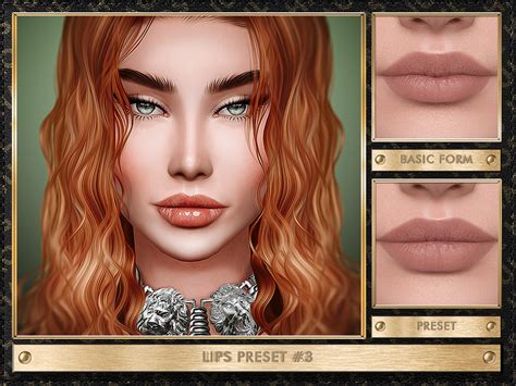 Lips Preset 3 By Julhaos From Tsr • Sims 4 Downloads