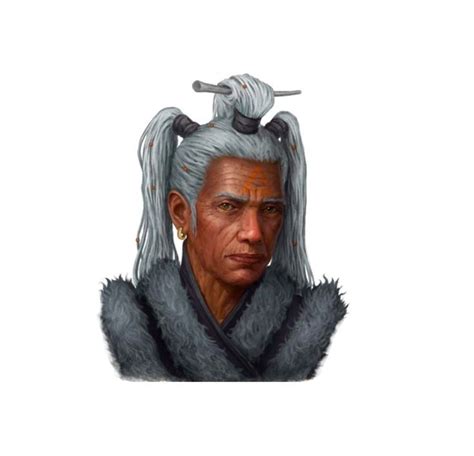 Female Human Old Ranger Barbarian Druid Portrait Oga Grasswalker
