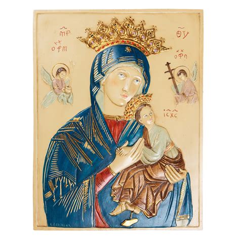 Our Lady Of Perpetual Help Engraved Icon The Catholic Company®
