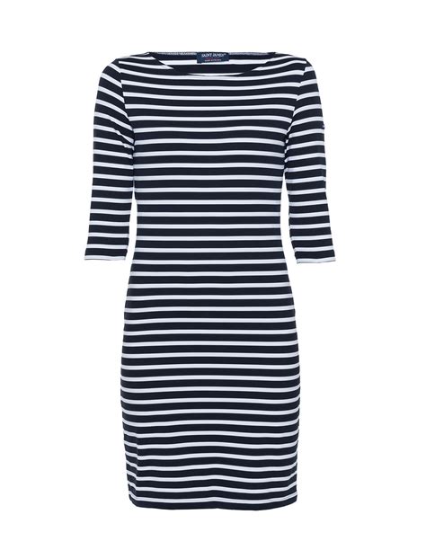 Propriano Navy And White Striped Dress Saint James