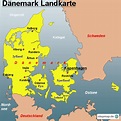 Dänemark Landkarte von Landkarten - Landkarte für Dänemark