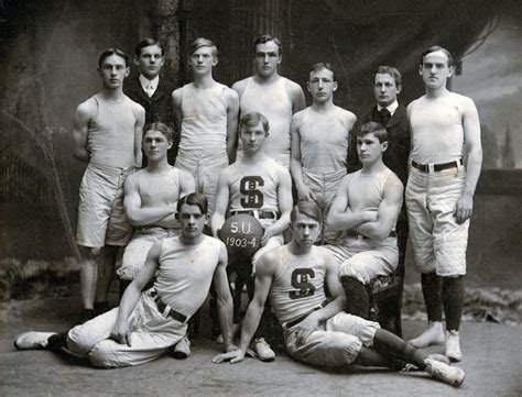 The 1903 1904 Syracuse University Mens Basketball Team Courtesy Of