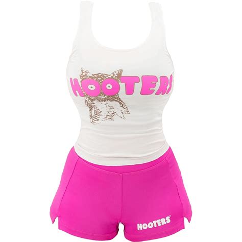 9 Mo Finance Ripple Junction Hooters Girl Iconic Waitress Outfit Includes Tank Top And Shorts