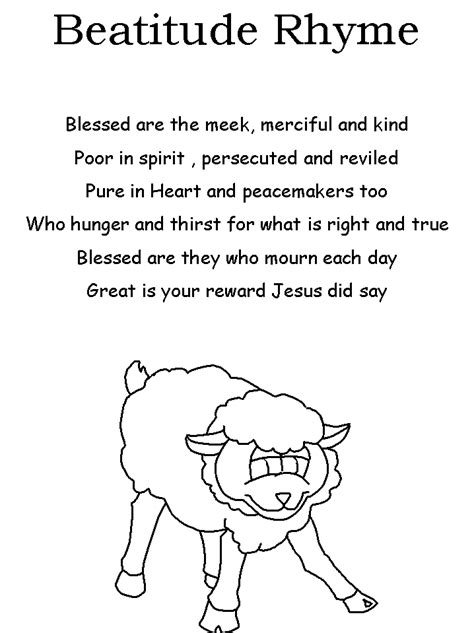 Close This Template Window When Done Printing Bible School Beatitudes