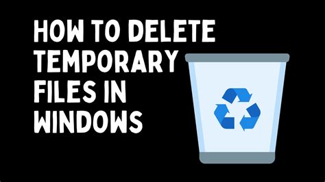 How To Delete Temporary Files In Windows Isolveit