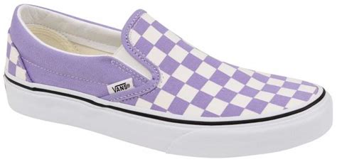 Vans Classic Slip On Womens Shoe Checkerboard Violet Tulip