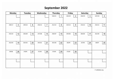 Calendar September 2022 United Kingdom