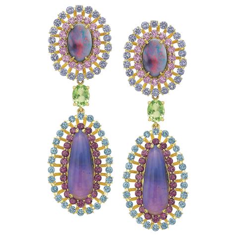 Lightning Ridge Opal Earrings Andrew Glassford Jewels