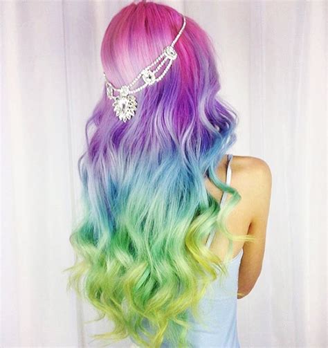 10 Fashionable Rainbow Hair Color Ideas