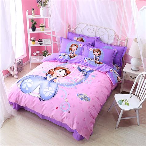 Bedsure 6 piece comforter set twin size (68″x88″). Purple Pink Sofia Princess Disney Comforter Bedding Set ...