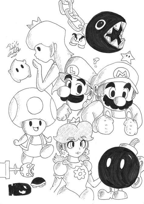 Mario Doodles Part 2 By Papitagalactica On Deviantart