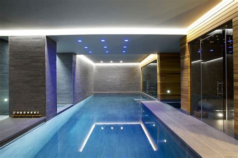 Indoor Bespoke Luxury Swimming Pool And Spa Area Modern Pool